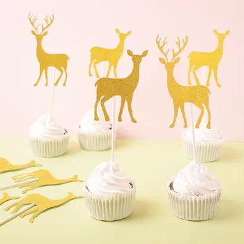 10pcs Glitter Gold Deer Wedding cupcake cake wrappers party favors for baby shower kids birthday party decoration supplies
10pcs Glitter Gold Deer Wedding cupcake cake wrappers party favors for baby shower kids birthday party decoration supplies