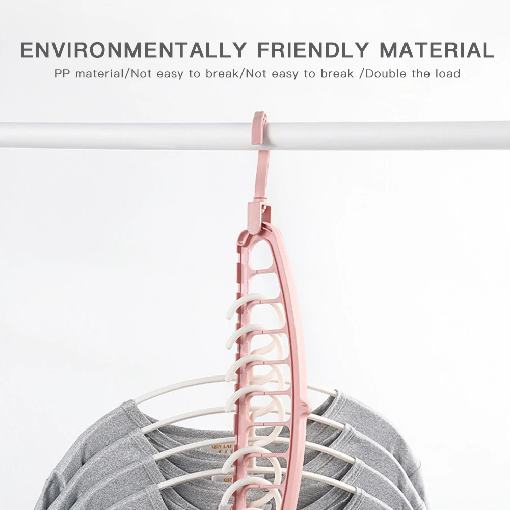 Home Accessories Fold Wardrobe Storage Rack Hangers 11 Holes Clothes Hanger Organizer Rotatable Windproof Drying Racks Plastic
Home Accessories Fold Wardrobe Storage Rack Hangers 11 Holes Clothes Hanger Organizer Rotatable Windproof Drying Racks Plastic