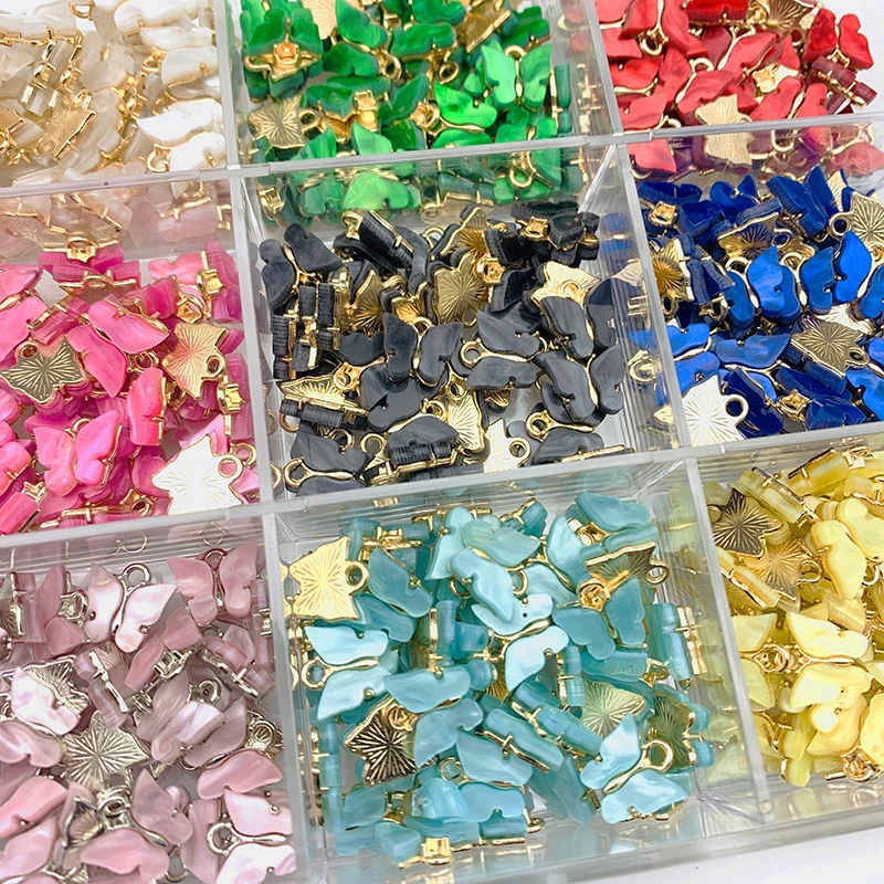 10Pcs/set Acrylic Alloy Cute Fly Butterfly Charms Colorful Resin Golden Metal Insect Jewery Charm For DIY Earrings Accessories
10Pcs/set Acrylic Alloy Cute Fly Butterfly Charms Colorful Resin Golden Metal Insect Jewery Charm For DIY Earrings Accessories