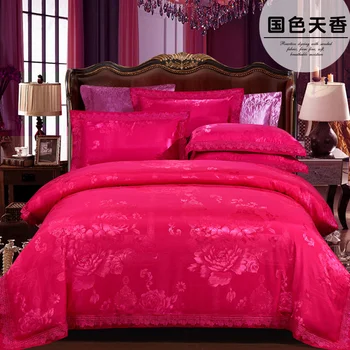 Europe Noble Luxury Embroidery Bedding Set Satin Silk Bed Sheets Duvet Cover Pillowcase Full King Queen Twin Size Set 
Europe Noble Luxury Embroidery Bedding Set Satin Silk Bed Sheets Duvet Cover Pillowcase Full King Queen Twin Size Set