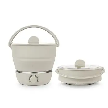 110V/220V Nathome Foldable Electric Skillet Portable Multi-function Travel Electric Pot Double Voltage Cooker 1L rice cooker 
110V/220V Nathome Foldable Electric Skillet Portable Multi-function Travel Electric Pot Double Voltage Cooker 1L rice cooker