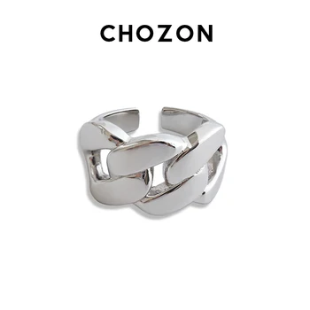 Chozon Korean Style 100% Real S925 Sterling Silver Ring Ins Niche Cool Thick Chain Open Ring Female Student All-Match Ring
Chozon Korean Style 100% Real S925 Sterling Silver Ring Ins Niche Cool Thick Chain Open Ring Female Student All-Match Ring