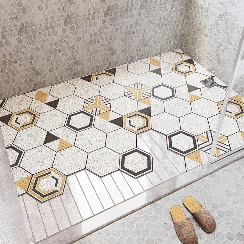 Bathroom Shower Carpet Waterproof Mildew proof PVC Silk Loop Mat Hallway Door Mat Etrance Rug Kitchen Porch Mat Livingroom Mats
Bathroom Shower Carpet Waterproof Mildew proof PVC Silk Loop Mat Hallway Door Mat Etrance Rug Kitchen Porch Mat Livingroom Mats