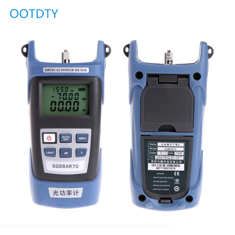 High Precision Optical Power Meter Fiber Testing Tools Wiring Light Decay Tester
High Precision Optical Power Meter Fiber Testing Tools Wiring Light Decay Tester