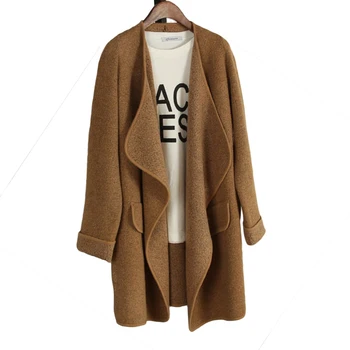 2020 New European And American Irregular Large Lapel Sweater In The Long Paragraph Loose Female Cardigan Explosion Models 50030 
2020 New European And American Irregular Large Lapel Sweater In The Long Paragraph Loose Female Cardigan Explosion Models 50030