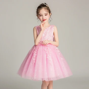 Sundae Angel High-end Hollow Out Lace Girls Dress Wedding Party Princess Little Girls High Waist Tulle Bowknot Ball Gown Dresses 
Sundae Angel High-end Hollow Out Lace Girls Dress Wedding Party Princess Little Girls High Waist Tulle Bowknot Ball Gown Dresses