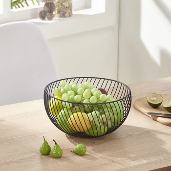 Round Fruit Basket Fruit Dish Metal Wire Bowl Kitchen Desktop Art Snacks Candy Organizer Basket for Bread Fruits Snacks Candy
Round Fruit Basket Fruit Dish Metal Wire Bowl Kitchen Desktop Art Snacks Candy Organizer Basket for Bread Fruits Snacks Candy