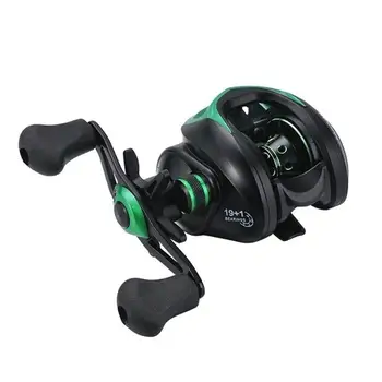 19+1 Fishing Wheel Spool Gear Metal Rocker Portable Fishing Reel 9.1:1 Durable Casting Reel Practical Black Green
19+1 Fishing Wheel Spool Gear Metal Rocker Portable Fishing Reel 9.1:1 Durable Casting Reel Practical Black Green