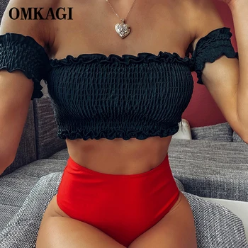 OMKAGI High Waist Bikini 2020 Solid Bikini Set Swimsuit Womens Bathing Suits Push Up Swimsuit Female Sexy Swimwear Women
OMKAGI High Waist Bikini 2020 Solid Bikini Set Swimsuit Womens Bathing Suits Push Up Swimsuit Female Sexy Swimwear Women