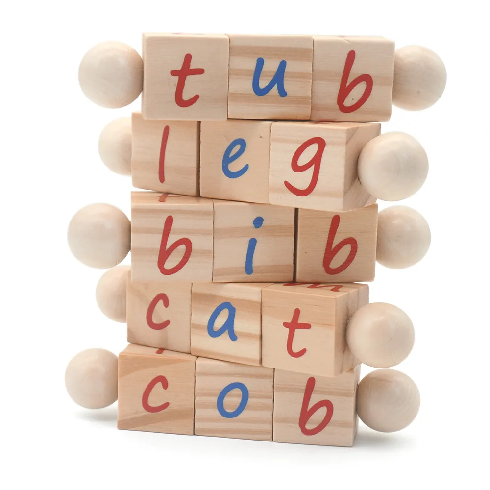 Monterssori Language Toys Words Spelling Block Toy Alphabet Cube Block English Spell Learing Cards with Rotating Building Blocks
Monterssori Language Toys Words Spelling Block Toy Alphabet Cube Block English Spell Learing Cards with Rotating Building Blocks