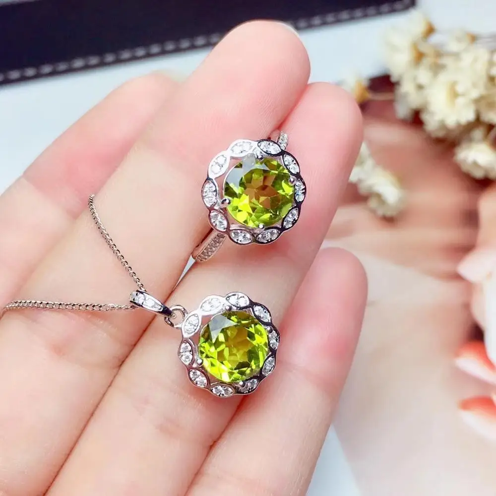 charming green peridot gemstone ring necklace jewelry set round natural gem classic green color 925 sterling silver date gift
charming green peridot gemstone ring necklace jewelry set round natural gem classic green color 925 sterling silver date gift