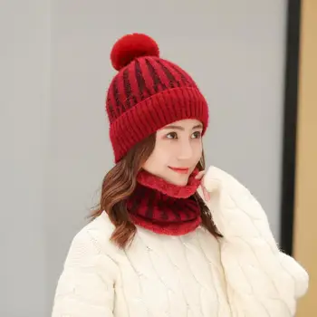 2020 Korean Fashion High Quality Women's Winter Wool Ball Plus Velvet Thick Knitted Hat Two-piece Scarf Cap Set Wholesale
2020 Korean Fashion High Quality Women's Winter Wool Ball Plus Velvet Thick Knitted Hat Two-piece Scarf Cap Set Wholesale
