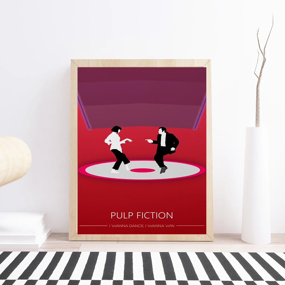 Pulp Fiction Poster Art Print Classic Movie Dance Poster Minimalist Wall Art Move Canvas Painting Wall Picture Home Decor
Pulp Fiction Poster Art Print Classic Movie Dance Poster Minimalist Wall Art Move Canvas Painting Wall Picture Home Decor