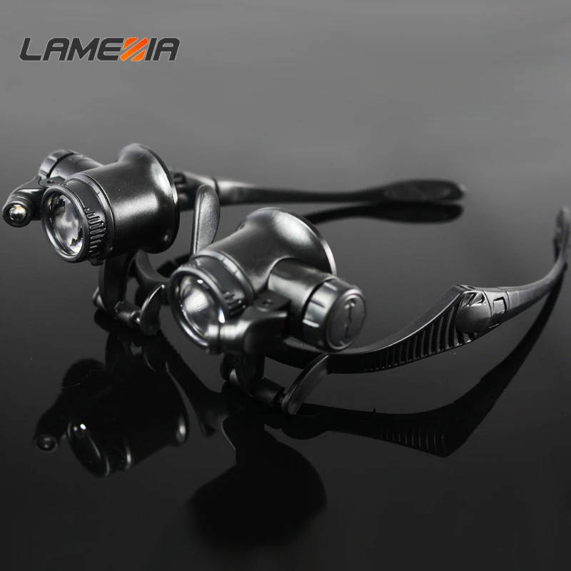 LAMEZIA 2 LED Light 4 Adjust Lens Microscope Headband Magnifier Glass Eye Loupe Magnifying Repair Tool Set
LAMEZIA 2 LED Light 4 Adjust Lens Microscope Headband Magnifier Glass Eye Loupe Magnifying Repair Tool Set