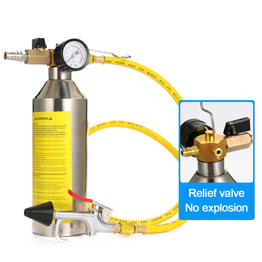 1Set Vehicle Cleaning Air Conditioning Tool Flush Canister Gun Clean R134a R12 for Auto A/C Air Conditioning Car Cleaning Kit
1Set Vehicle Cleaning Air Conditioning Tool Flush Canister Gun Clean R134a R12 for Auto A/C Air Conditioning Car Cleaning Kit