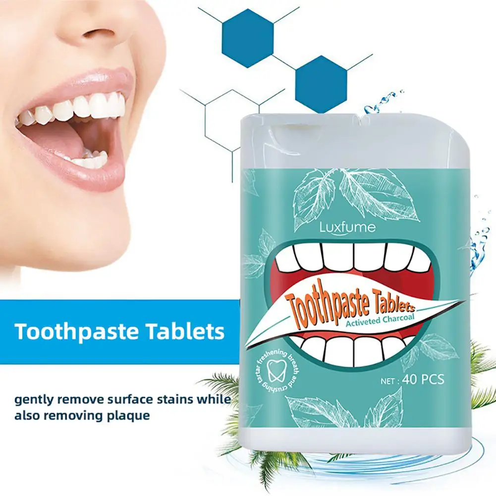 VIBRANT GLAMOUR 40pcs Toothpaste Tablets teeth whitening toothpaste remove smoke stains bad breath fresh mouthwash
VIBRANT GLAMOUR 40pcs Toothpaste Tablets teeth whitening toothpaste remove smoke stains bad breath fresh mouthwash