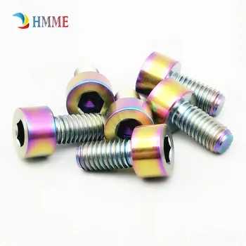 Ti Bolt M5 x10mm Titanium Bolt for Bicycle modification Gold Color Multicolor Column Hexagon Socket Head Ti Screws Ti Fasteners
Ti Bolt M5 x10mm Titanium Bolt for Bicycle modification Gold Color Multicolor Column Hexagon Socket Head Ti Screws Ti Fasteners
