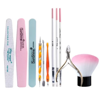 1 Set Portable Manicure Supplies Set Professional Nail Trimming Tool Set Nail File Manicure Pen Brush Set Household Nail Art Too 
1 Set Portable Manicure Supplies Set Professional Nail Trimming Tool Set Nail File Manicure Pen Brush Set Household Nail Art Too