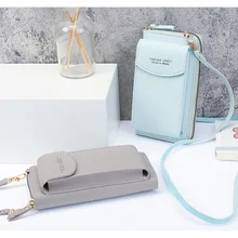 Women Long Wallet Solid Color Shoulder Bag Big Card Holders Wallet Handbag Pockets Girls Multifunctional Mobile Phone Bag Purse
Women Long Wallet Solid Color Shoulder Bag Big Card Holders Wallet Handbag Pockets Girls Multifunctional Mobile Phone Bag Purse