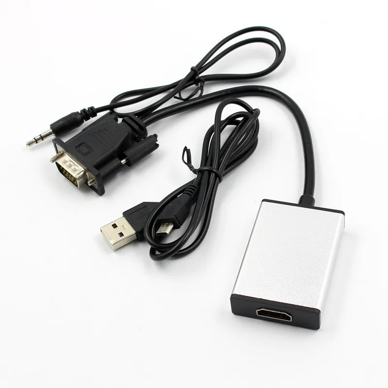 VGA to HDMI with Audio Conversion Cable VGA Revolution HDMI Female HD Cable with USB Power Cable Wholesale Dropshipping CSV
VGA to HDMI with Audio Conversion Cable VGA Revolution HDMI Female HD Cable with USB Power Cable Wholesale Dropshipping CSV