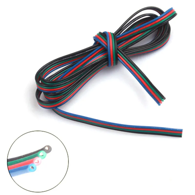 1m 5m 10m 4 PIN RGB Led wire cable LED RGB cable Extension Wire Cord For RGB 3528 5050 5630 7020 LED Strip Light
1m 5m 10m 4 PIN RGB Led wire cable LED RGB cable Extension Wire Cord For RGB 3528 5050 5630 7020 LED Strip Light