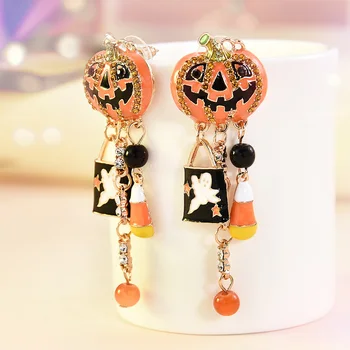 2020 New Fashion Women Halloween Party Pumpkin Ghost Pair Ear Stud Dangle Hoop Drop Earrings Jewelry Wholesale
2020 New Fashion Women Halloween Party Pumpkin Ghost Pair Ear Stud Dangle Hoop Drop Earrings Jewelry Wholesale