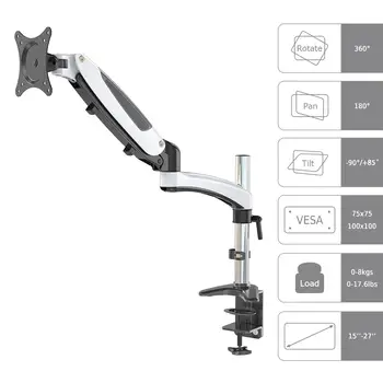 VM-GM112D Height Adjustable Single Arm TV LCD Monitor Bracket Desk Mount Stand Holder
VM-GM112D Height Adjustable Single Arm TV LCD Monitor Bracket Desk Mount Stand Holder
