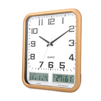 Mute Electronic Personality Living Room Perpetual Calendar Bedroom Home Clock Wall Quartz Clock Temperature And Humidity Meter 
Mute Electronic Personality Living Room Perpetual Calendar Bedroom Home Clock Wall Quartz Clock Temperature And Humidity Meter