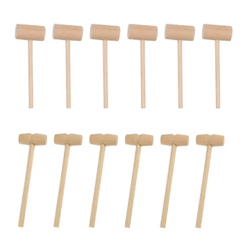 20Pcs Mini Wooden Cake Hammers Durable Mini Solid Practical Food Mallet Household Beat Toy Wooden Hammer for Kids
20Pcs Mini Wooden Cake Hammers Durable Mini Solid Practical Food Mallet Household Beat Toy Wooden Hammer for Kids