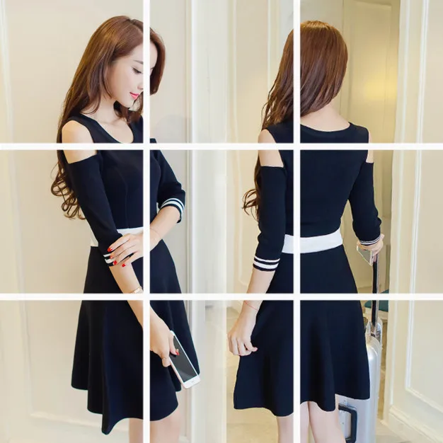 2020 Spring And Summer New Style Elegant WOMEN'S Dress Large Size Slim Fit Waist Hugging off-Shoulder Mid-length Crew Neck Short
2020 Spring And Summer New Style Elegant WOMEN'S Dress Large Size Slim Fit Waist Hugging off-Shoulder Mid-length Crew Neck Short