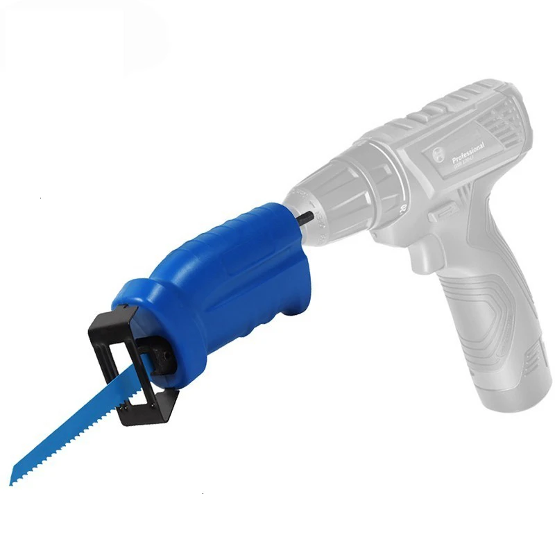 Electric Drill Change Into Saw Reciprocating Adapter For Wood Metal Cutting With 3 Blades Power Tool Accessory Attachment
Electric Drill Change Into Saw Reciprocating Adapter For Wood Metal Cutting With 3 Blades Power Tool Accessory Attachment