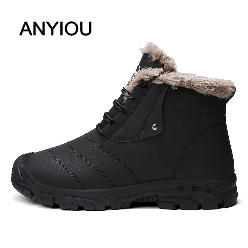 ANYIOU Boots Comfortable Motorcycle Boots New Winter Warm Fur Men's Boots Leather Ankle Boots Waterproof Snow Boots Outdoor
ANYIOU Boots Comfortable Motorcycle Boots New Winter Warm Fur Men's Boots Leather Ankle Boots Waterproof Snow Boots Outdoor