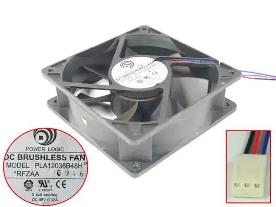 3-проводной серверный охлаждающий вентилятор Power Logic PLA12038B48H DC 48 в 120 А 120x38 мм
3-проводной серверный охлаждающий вентилятор Power Logic PLA12038B48H DC 48 в 120 А 120x38 мм
