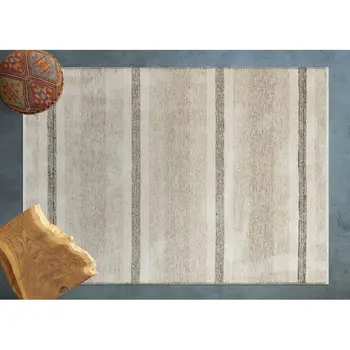 Apex Corona 5 'x 8' Microfiber Beige/Gray Area Rug
Apex Corona 5 'x 8' Microfiber Beige/Gray Area Rug