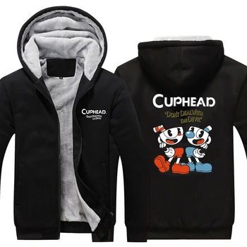 6 Style Black Game Cuphead Mugman Hoodie Winter Casual Super Warm Coat Thicken Zipper Hooded Casual Sweatshirts
6 Style Black Game Cuphead Mugman Hoodie Winter Casual Super Warm Coat Thicken Zipper Hooded Casual Sweatshirts