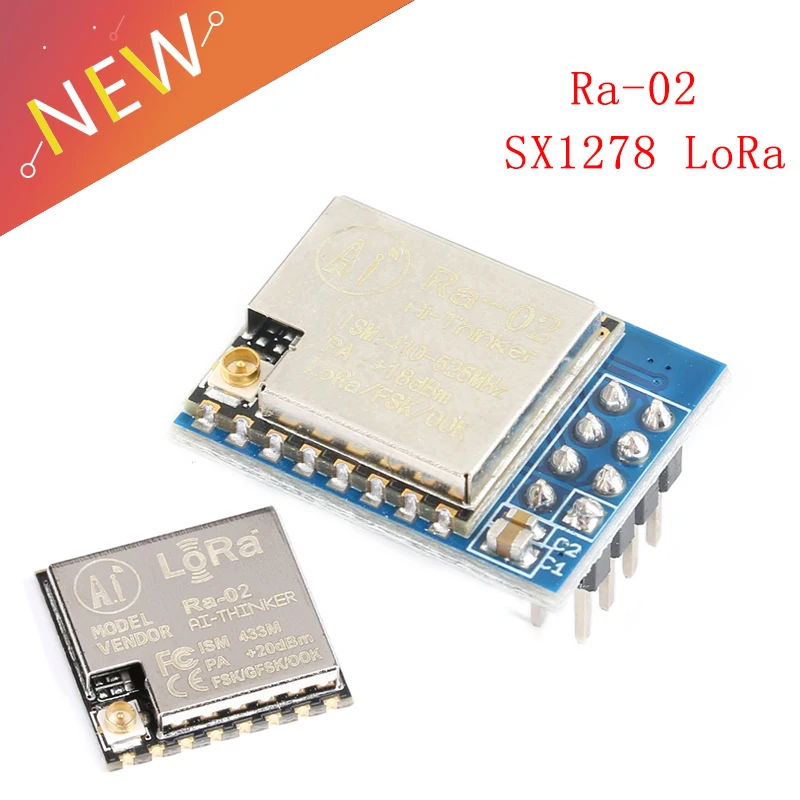 SX1278 LoRa Module 433M 10KM Ra-02 Wireless Module Ai-Thinker Spread Spectrum Transmission Electronic DIY Kit
SX1278 LoRa Module 433M 10KM Ra-02 Wireless Module Ai-Thinker Spread Spectrum Transmission Electronic DIY Kit