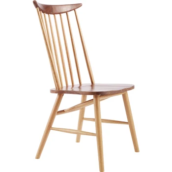 Nordic solid wood chair home modern minimalist casual backrest furniture black walnut white oak Windsor horn dining chair 
Nordic solid wood chair home modern minimalist casual backrest furniture black walnut white oak Windsor horn dining chair