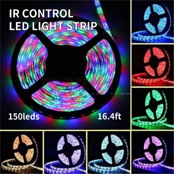 LED Strip Lights Kit for Bedroom 5M 150LEDs 5050 RGB Remote Control Changing Color Waterproof Light Strip for Home Decoration
LED Strip Lights Kit for Bedroom 5M 150LEDs 5050 RGB Remote Control Changing Color Waterproof Light Strip for Home Decoration