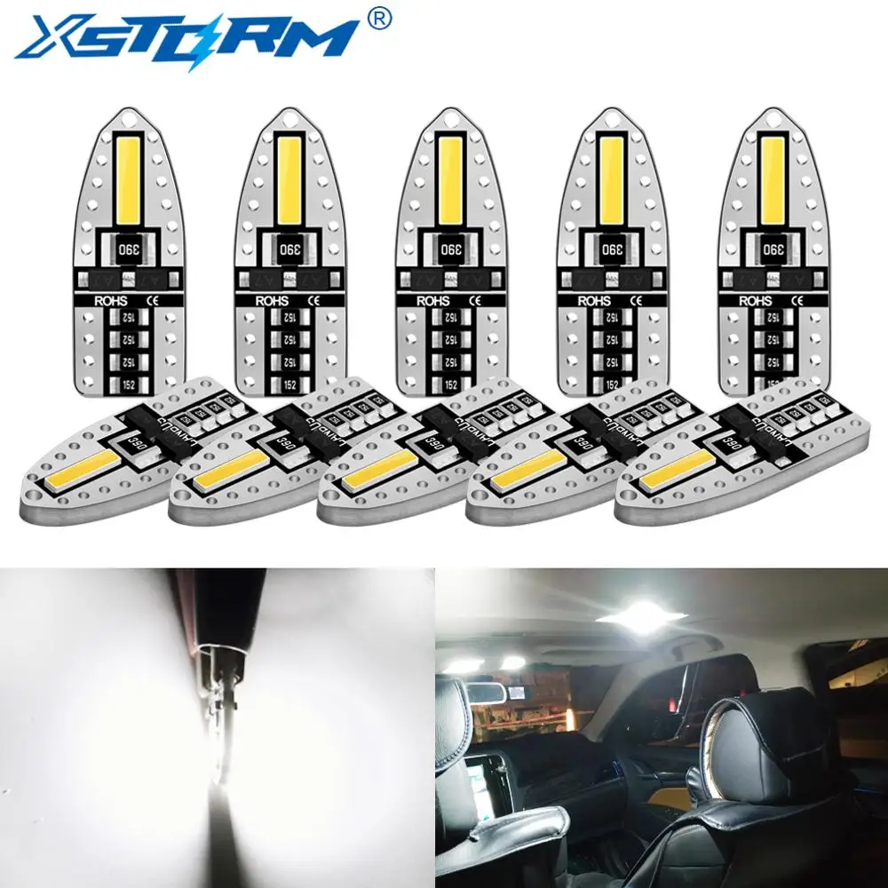 10Pcs T10 W5W LED Bulb Canbus No Error WY5W 194 168 LED Super Bright Car Interior Light License Plate Signal Lamp Auto 12V White
10Pcs T10 W5W LED Bulb Canbus No Error WY5W 194 168 LED Super Bright Car Interior Light License Plate Signal Lamp Auto 12V White