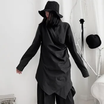 LANMREM 2020 new spring cross body Simple Solid Color single breasted Temperament Long-sleeved Shirt 19B-a249
LANMREM 2020 new spring cross body Simple Solid Color single breasted Temperament Long-sleeved Shirt 19B-a249