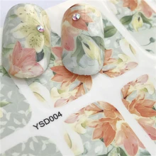 1 hoja arte de uñas decoraciones pegatinas uñas calcomanía de transferencia de agua 3D marca de agua pegatina Magic Star Sky Series DIY joyería(China)