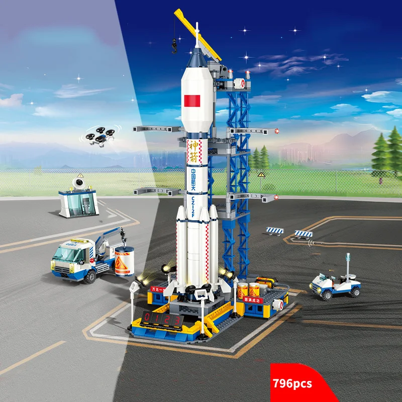 City Creative Space Science Expedition Series Launch Rocket Launch Tower Astronaut Building Blocks Bricks Christmas Toys
City Creative Space Science Expedition Series Launch Rocket Launch Tower Astronaut Building Blocks Bricks Christmas Toys