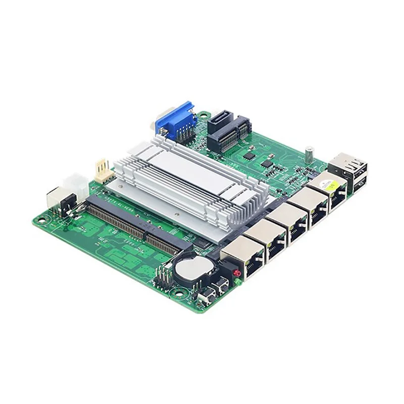 Intel Celeron J1800 Motherboard 4 LAN Intel 211AT NIC RJ45 2*USB2.0 VGA DDR3L mSATA SATA Applied For Firewall Router DC12V 5A
Intel Celeron J1800 Motherboard 4 LAN Intel 211AT NIC RJ45 2*USB2.0 VGA DDR3L mSATA SATA Applied For Firewall Router DC12V 5A