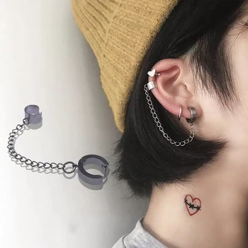 New Hip Pop Cool Chain Simple 2020 Tassel Simple Unique Ear Bone Clip Silver Dangle Earrings For Women Jewelry Gifts Party
New Hip Pop Cool Chain Simple 2020 Tassel Simple Unique Ear Bone Clip Silver Dangle Earrings For Women Jewelry Gifts Party