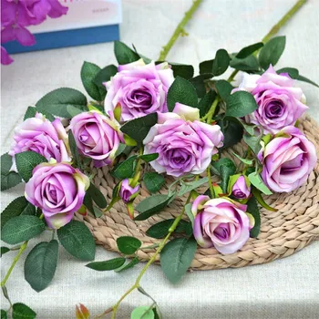 Fake Long Stem Rose Flower (5 heads/piece) 33.86" Length Simulated Melaleuca Roses for Wedding Home Decorative Artificial Flower
Fake Long Stem Rose Flower (5 heads/piece) 33.86" Length Simulated Melaleuca Roses for Wedding Home Decorative Artificial Flower