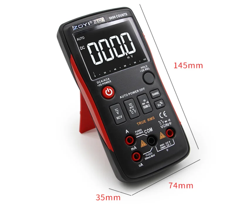 ZT-X digital multimeter fully protected 9999 display automatic range high precision pocket multimeter
ZT-X digital multimeter fully protected 9999 display automatic range high precision pocket multimeter