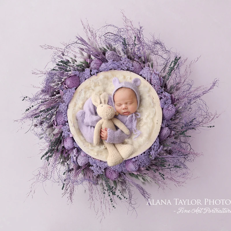 

Fuzzy hat newborn photography props,handmade hairy bear bonnet for photography props