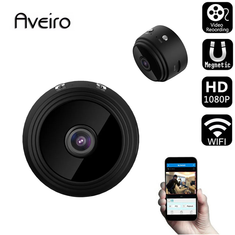 Aveiro HD 1080P Mini WIFI IP Camera Wireless Home Security Dvr Night Vision Motion Detect Mini Camcorder Loop Video Recorder
Aveiro HD 1080P Mini WIFI IP Camera Wireless Home Security Dvr Night Vision Motion Detect Mini Camcorder Loop Video Recorder