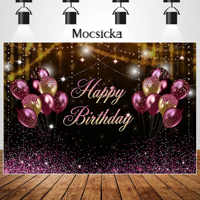 Mocsicka Happy Birthday Backdrop Flash Red Balloon And Pink Dots Birthday Party Decor Banner Customize Birthday Photo Background
Mocsicka Happy Birthday Backdrop Flash Red Balloon And Pink Dots Birthday Party Decor Banner Customize Birthday Photo Background