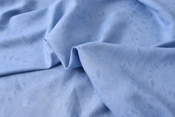 

Import blue jacquard flax 1.4 meters wide 39 yuan per meter special clearance